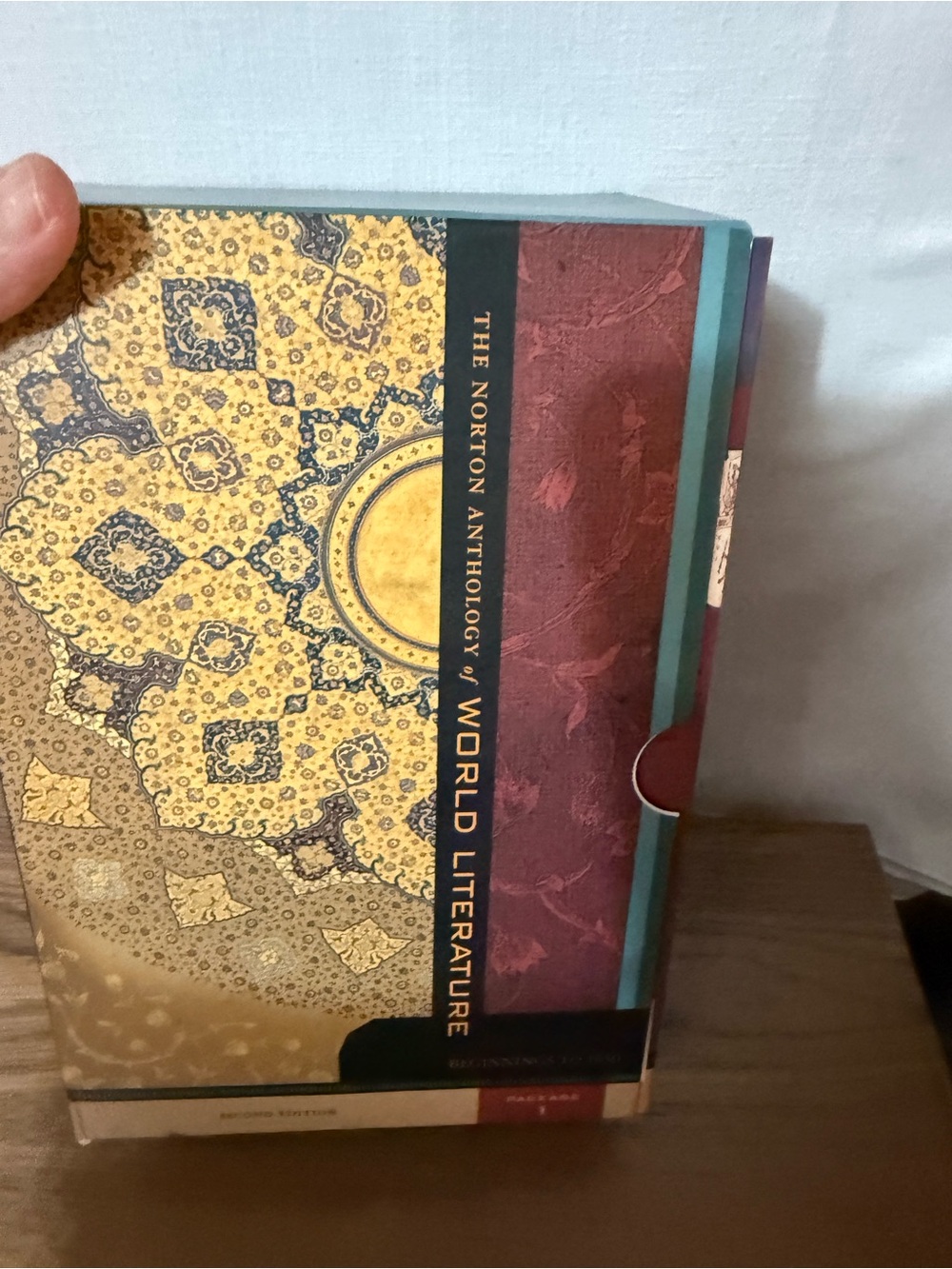 The Anthology of World Literature - Decorative Slipcase (Gold, Burgundy, Teal)